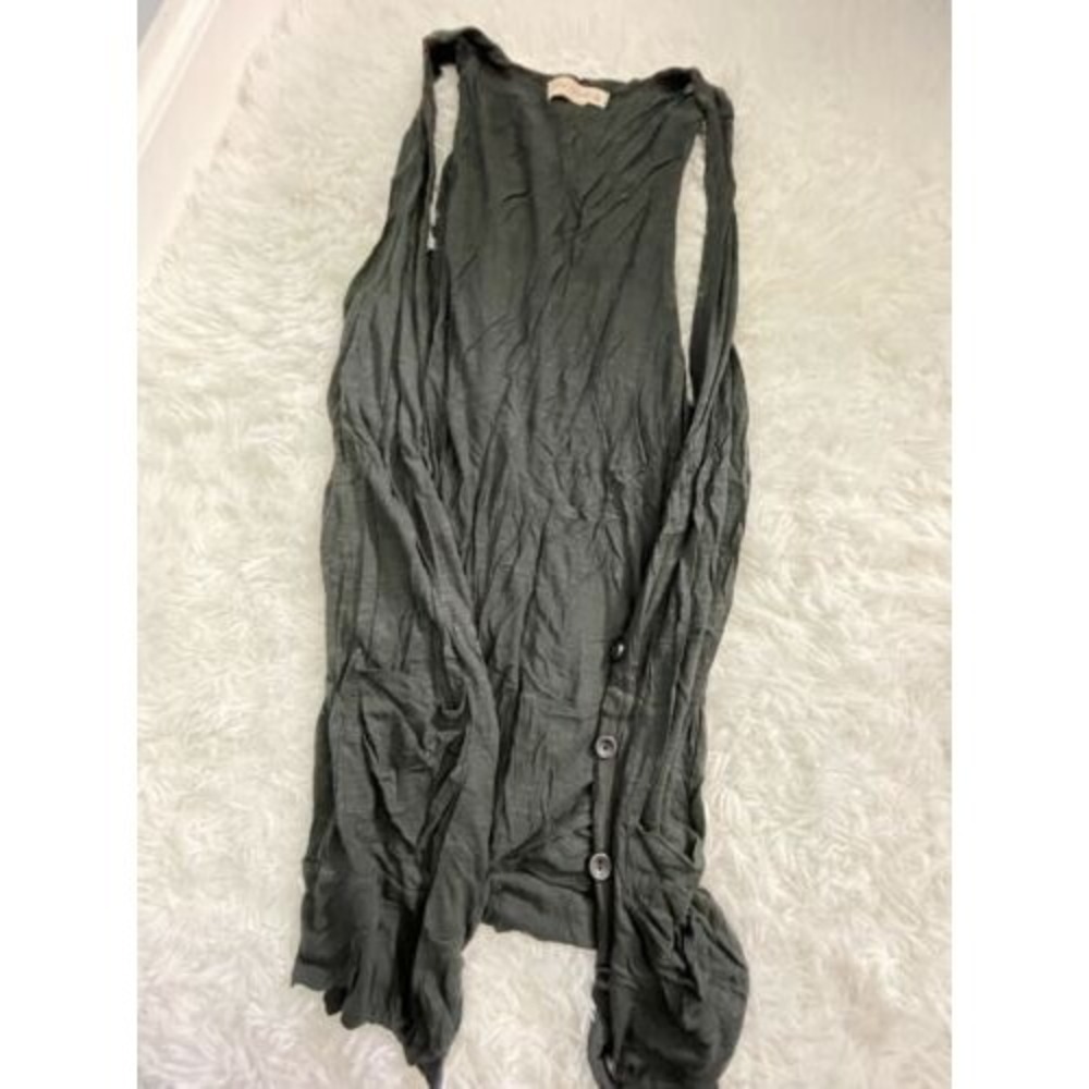 Womens One Clothing‎ Gray Tank Cardigan Shaw Shirt OSFA